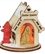 NEW!- Ginger Cottages K9 Wooden Ornament - Cocker Spaniel
